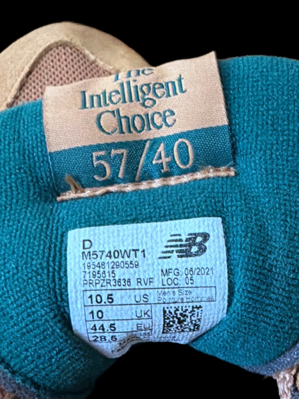 New Balance 57/40  Brown Green Yellow Men's Sneakers Men’s size 10.5 EUC - Picture 7 of 7